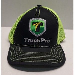 NWOT TRUCKPRO TRUCK PRO MYSTIK LUBRICANTS HAT BLACK/GREEN ADJUSTABLE